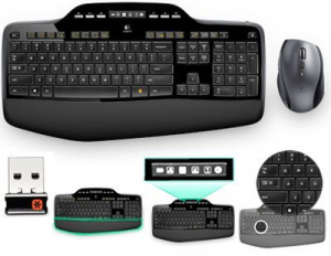 Logitech Cordless Desktop MK710 vezeték nélküli billentyűzet angol + egér (920-002440)
